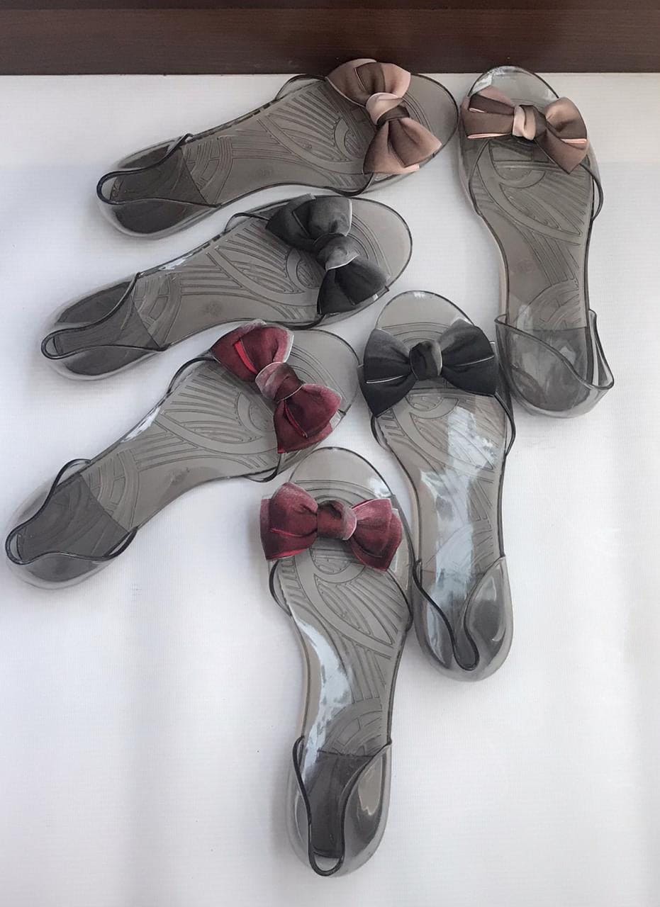 Bow Jelly Transparent Sandal Bow Jelly Transparent Sandal